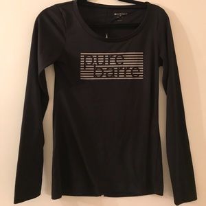 Pure barre long sleeve with cut-out back